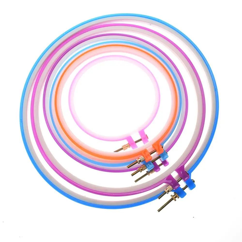 

1pc Cross Adjustable Sewing Tool Plastic Embroidery Cross Stitch Hoop Ring Frame