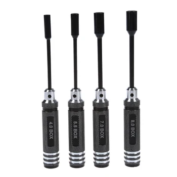 

NFLC-Metal Hex Key Socket Screw Drivers Wrench for RC Models 4.0mm 5.5mm 7.0mm 8.0mm