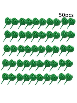 

Green trumpet -50pcs or 30pcs gardening tools bonsai fertilizer box Bonsai tool Plastic Fertilizer cover basket box dome case