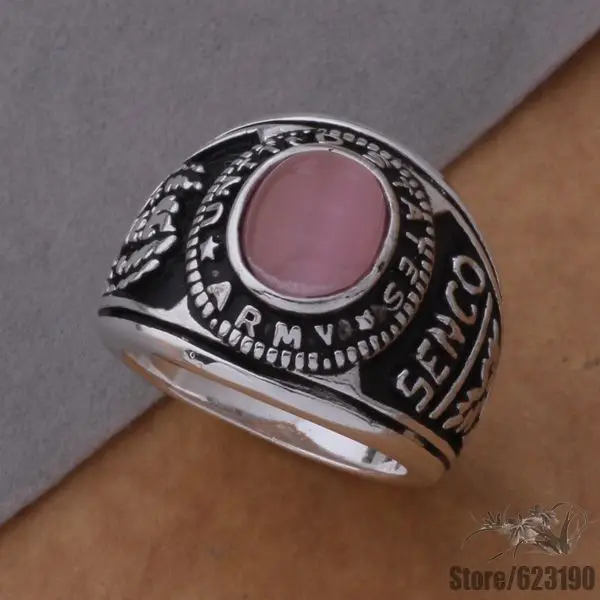 

AR364 Silver Plated ring, Silver Plated fashion jewelry, pink stone/retro /eghamxoa fstaokaa