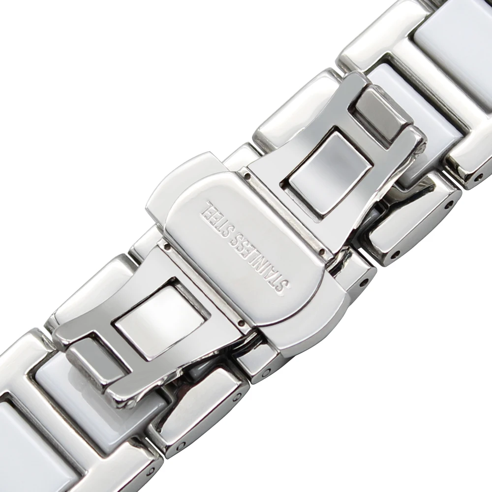 18 мм Керамика и Нержавеющая сталь ремешок для Huawei часы/Fit Honor S1 ASUS zenwatch 2 Для женщин wi502q Quick Release наручные ремень