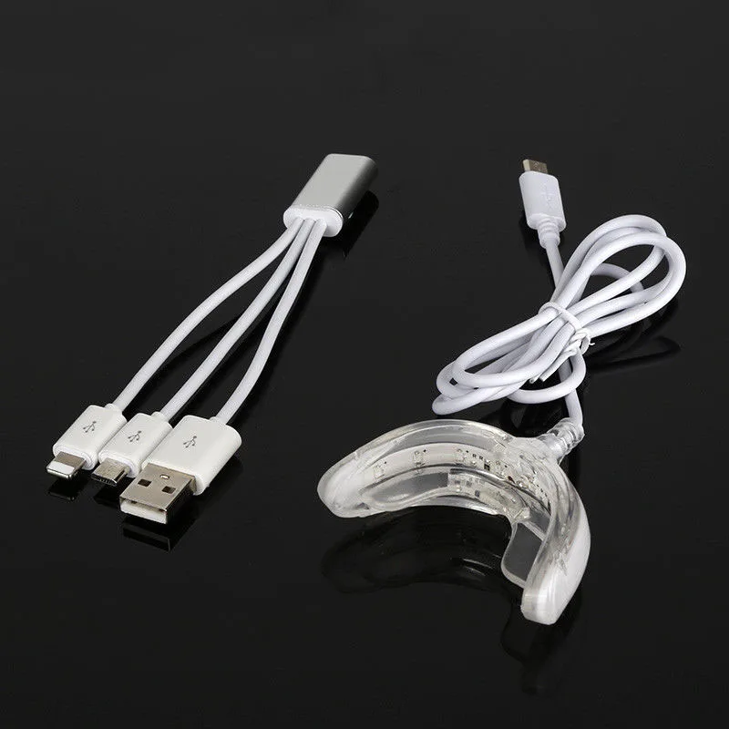 16 светодиодный синий свет Зубы Отбеливание зубов инструмент USB Зарядное
