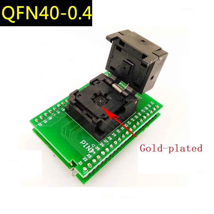 New QFN40 Burning Seat 0.4 Spacing Test Overturning Programming Double-deck Board pin pitch | Автомобили и мотоциклы
