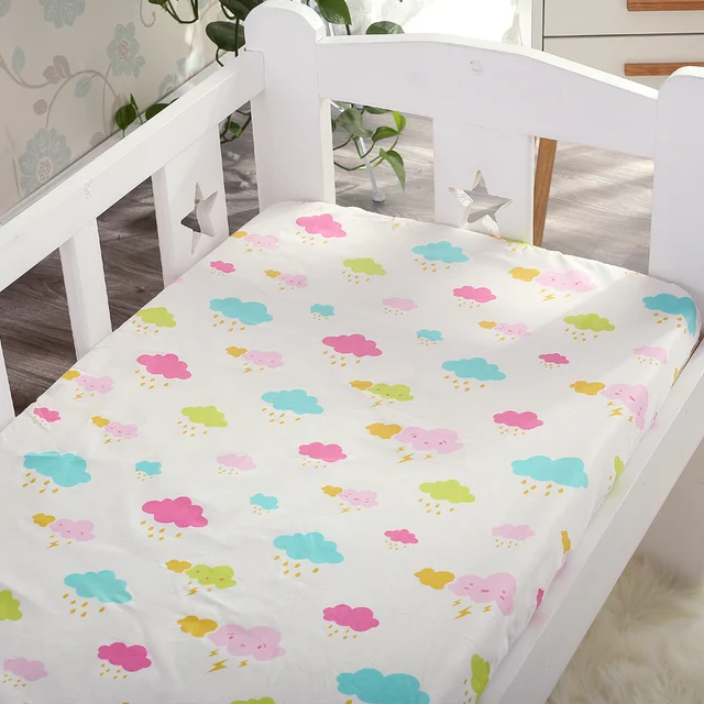 Buy Crib Sheet Pure Cotton Fitted Sheet for Newborns