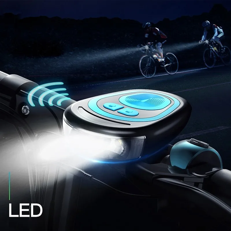 Kaufen Lohnende Radfahren Taschenlampe für Fahrrad LED Fahrrad Front Licht mit Lautsprecher Wasserdichte Scheinwerfer Wiederaufladbare MTB Zubehör