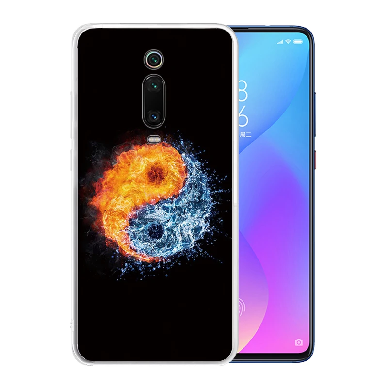 Soft Silicone Clear TPU Case for Xiaomi Mi 9 9T CC9 Pro Note 10 CC9E 8 Lite Mix 3 A3 A2 A1 POCO F1 Cover Flame Heart | Мобильные