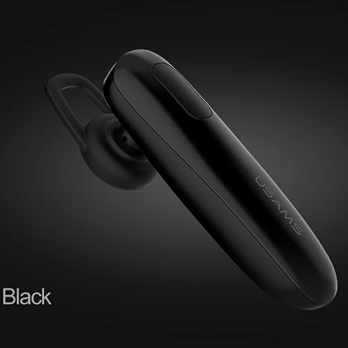 USAMS Беспроводной Bluetooth наушники стерео HD Шум снижение с микрофоном громкой связи Bluetooth 4,1 наушники для iPhone samsung - Цвет: Black