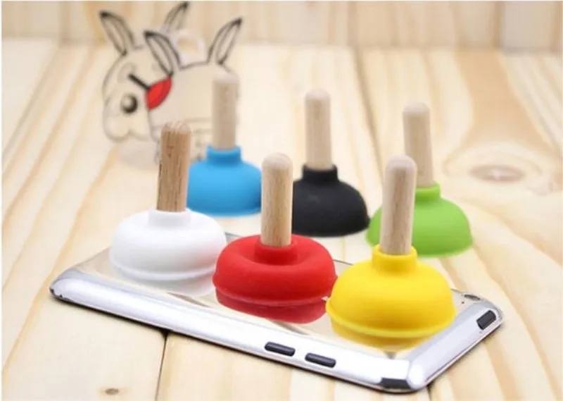 Colorful Stander, 1000pcs Toilet Plunger Sucker Phone Holder For
