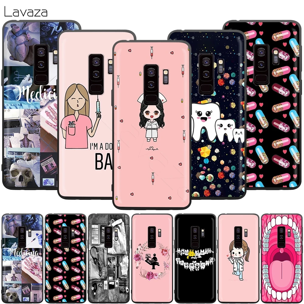 Симпатичный чехол для медсестры врача стоматолога Samsung Galaxy S20 S10 S9 S8 S7 S6 Plus Note 9 8 M30