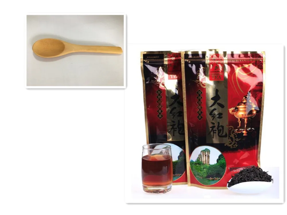Tea Scoop+gift 250g Dahong Pao Tea  Zip Seal bag P...