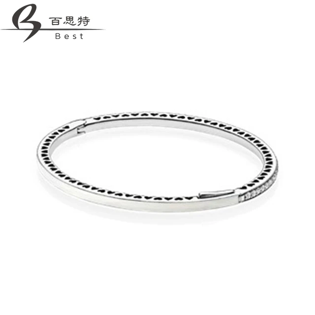 

BEST 100% 925 Sterling silver 1:1 Original Authentic 590537EN23 Charm Basic Bracelet Suitable DIY Women Jewelry