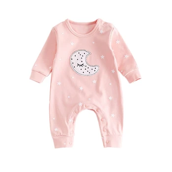 

Newest Newborn Baby Boy Girl Romper Infant Star Printed Jumpsuits Long Sleeve Fashion Conjunto Menino Costume Baby Clothing