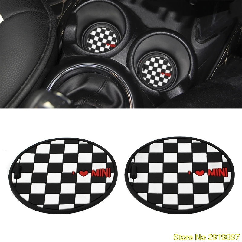 

7.2/7.7cm Silica Gel Car Cup Anti-slip Pad Mat For BMW Mini Cooper 2011 2012 2013 R55 R56