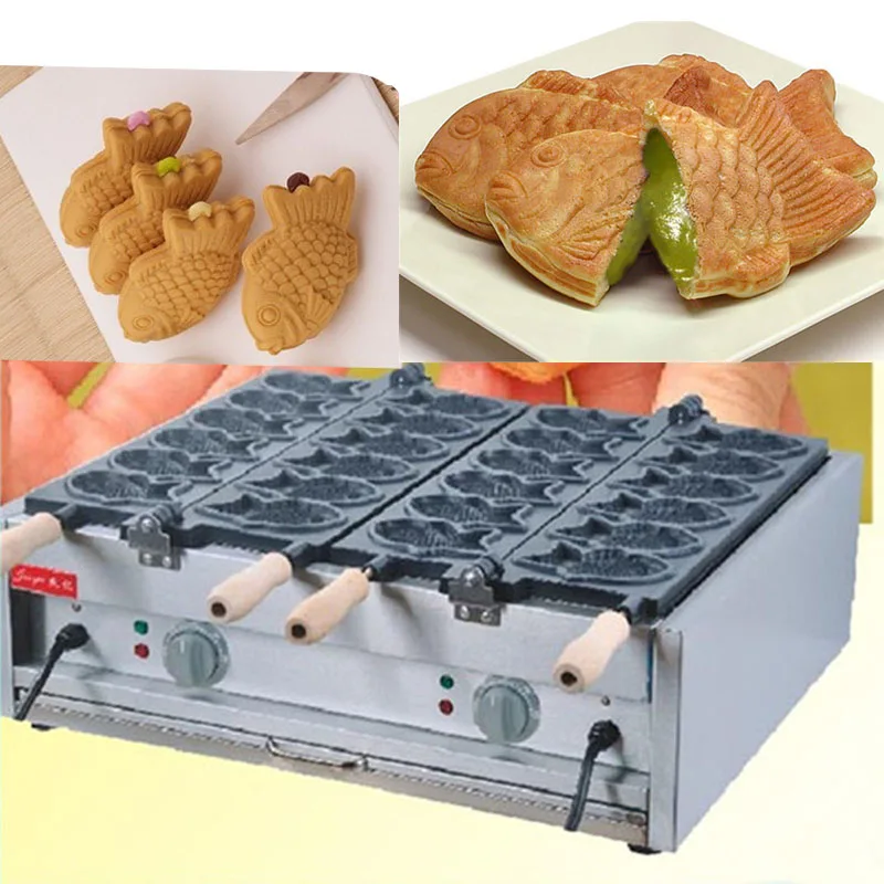 Газовая или электрическая машина для выпечки в форме рыбы гриль taiyaki от