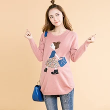 Newest style all match high quality Rustic maternity clothing maternity autumn winter pullover sweater slim top fashion autumn