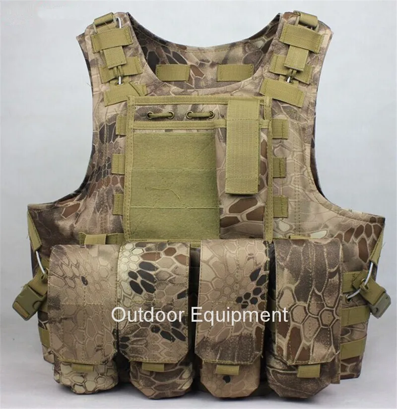 Professional sales Tactical Vest USMC Army Airsoft Tactical Military Molle Combat Assault Plate Carrier Vest CS clothing (5)