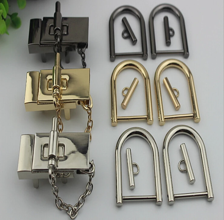 

6 pcs/ lot bag lock elegant handbags hardware accessories
