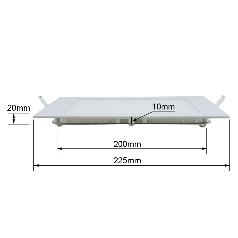 Ультра тонкий светодиодный Панель свет 6 Вт 9 Вт 12 Вт 15 Вт 18 Вт квадратный светильник для дома Дзержинский офисах хорошего SMD2835 светодиодный s