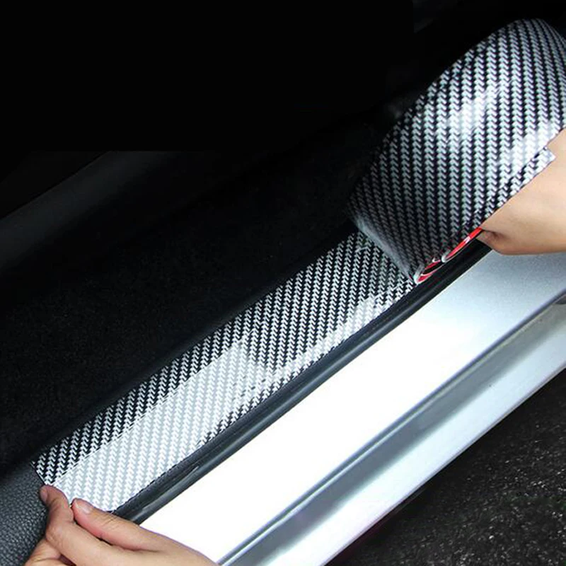 

Carbon Fiber Rubber Soft Black Bumper Strip Door Sill Protector Edge For Renault Koleos Megane Scenic Fluence Laguna Velsatis