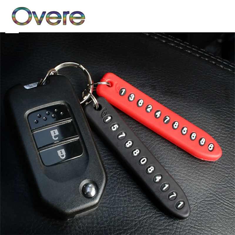 Overe 1 шт. автомобильный брелок для ключей от потери номера телефона BMW E60 E36 E46 E90 E39 E30