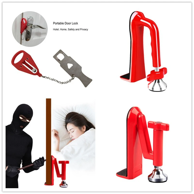 

Portable Door Lock Smart Door Handle Lock Personal Protection Security Device Safety Equipment For Hotel Travel Use