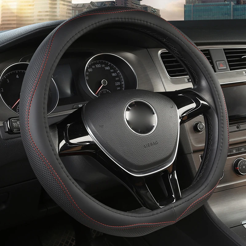 Чехол рулевого колеса автомобиля D форма для VW GOLF 7 2015 POLO JATTA Passat Tiguan Nissan Qashqai J11 X trail