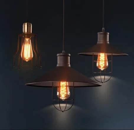 

Nordic Loft Style Droplight Edison Industrial Vintage Pendant Light Fixtures For Living Dining Room Hanging Lamp Home Lighting