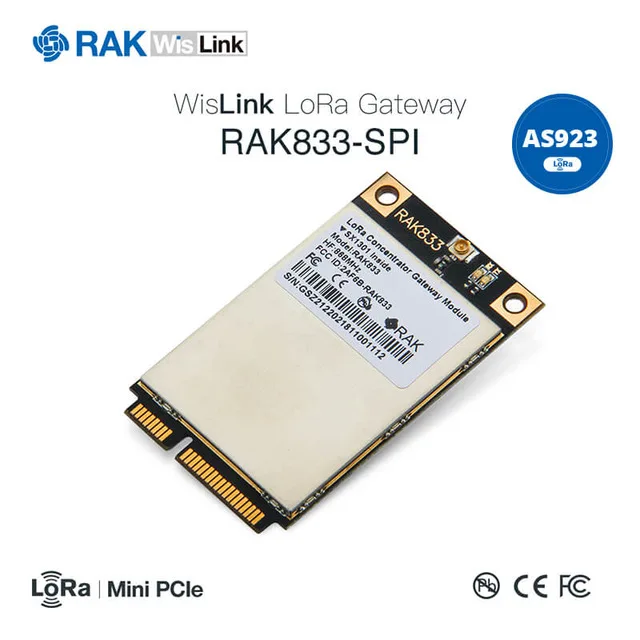 Промышленный мини PCIe LoRa концентратор шлюз модуль с SX1301 и FT2232H Чип поддержка SPI USB RAK833 IOT модуль Q075 - Цвет: 833-SPI-AS923