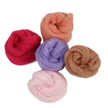 60*40 см вязаный новорожденный мохер обертывание Детский мальчик девочка фотография одеяло вязаный детский костюм новорожденный реквизит детский фотосессия реквизит