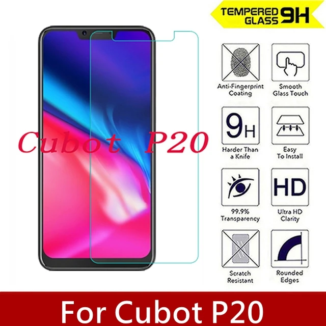 2 шт./лот 2.5D 9H пленка из закаленного стекла для Cubot P20 защитная высокого качества |