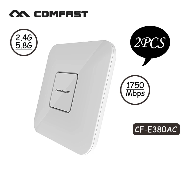 2pcs 1750Mbps 2.4G+5.8G dual-band Wifi Access Point WiFi coverage 11AC wifi router CF-E380AC ceiling wireless AP support openWRT цена 2pcs 1750Mbps 2.4G+5.8G dual-band Wifi Access Point WiFi coverage 11AC wifi router CF-E380AC ceiling wireless AP support openWRT цены онлайн