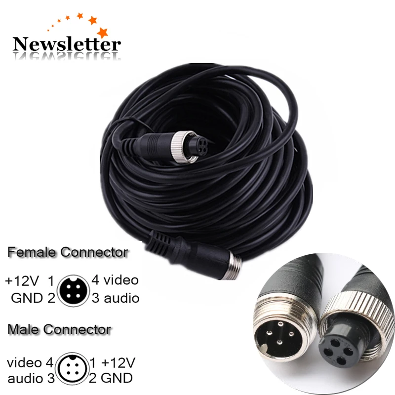 Power Audio Video Gnd 4 Pin Connector Cable Aviation Female Abd Male Camera Cable Transmission Cables Aliexpress