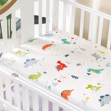 Простыня для кроватки), подгоняемая на заказ детская простыня, матрасный чехол для детской кроватки, Комплект постельного белья с рисунком для девочек и мальчиков