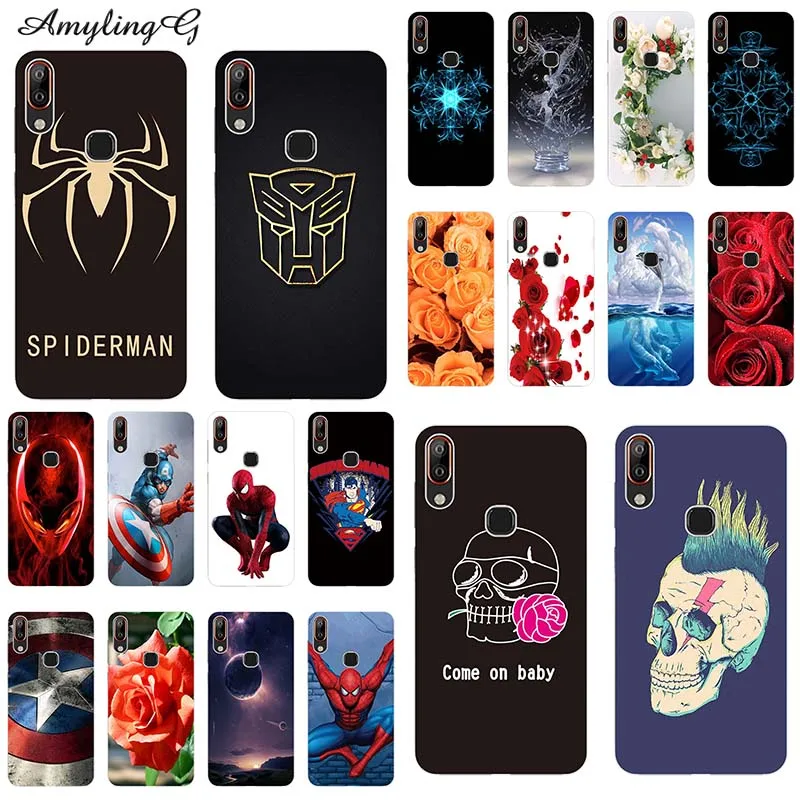 

For BQ Vsmart Active 1 Plus PQ6002 /Joy1 Plus PQ4002 6.18" Case Print Rose Wolf Cute Patterned Cover Soft Silicon Phone Case