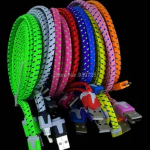 3 м 10 футов ткань нейлон плоский Micro USB кабель аксессуар пряди для samsung для HTc 200 шт./лот