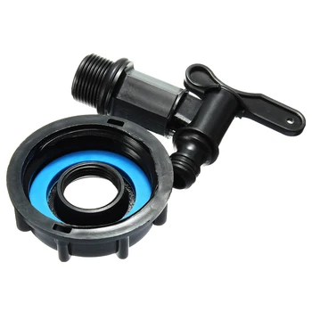 

1000L IBC To 1/2inch (15mm) Water Tank Garden Hose Adapter Fittings With Switch