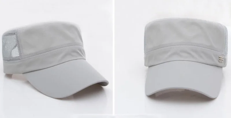Мужские шапки в стиле милитари с плоским верхом, летняя кепка в стиле милитари, летняя бейсболка с дышащей сеткой