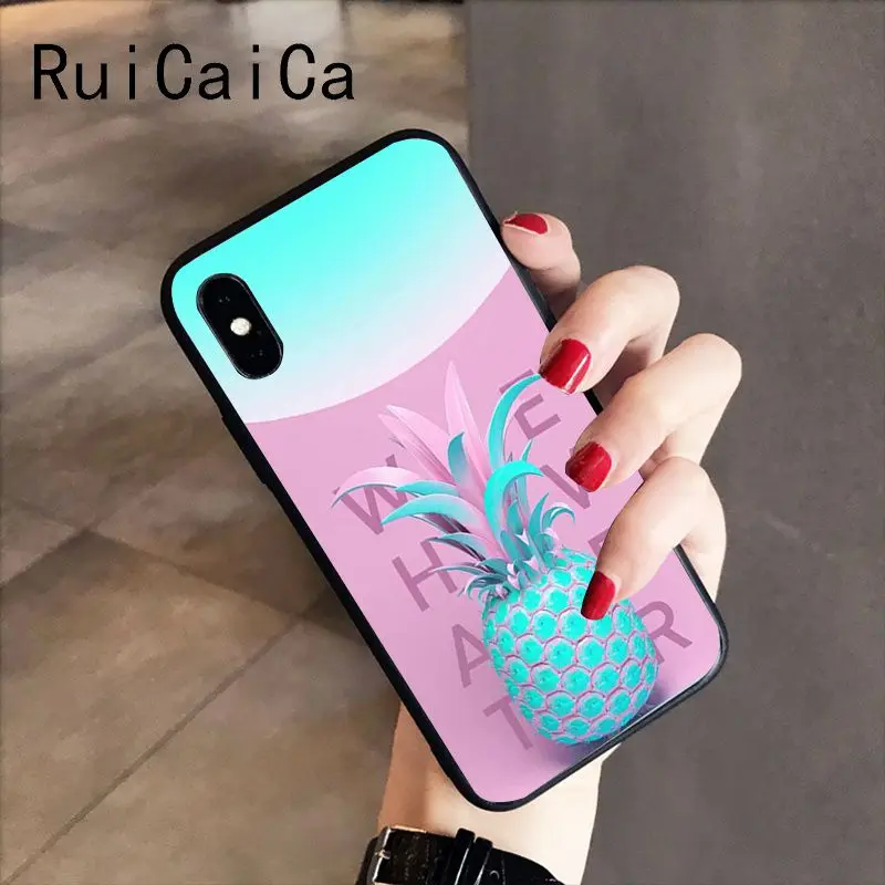 colorful pink gold pineapple