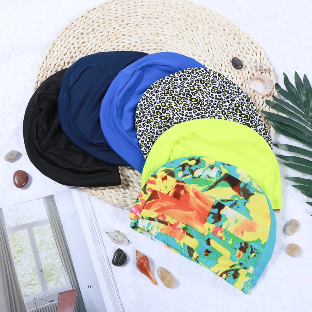 Унисекс Удобная шапочка для плавания ткань Easy Dring swim ing Hat cap s для взрослых(случайный цвет