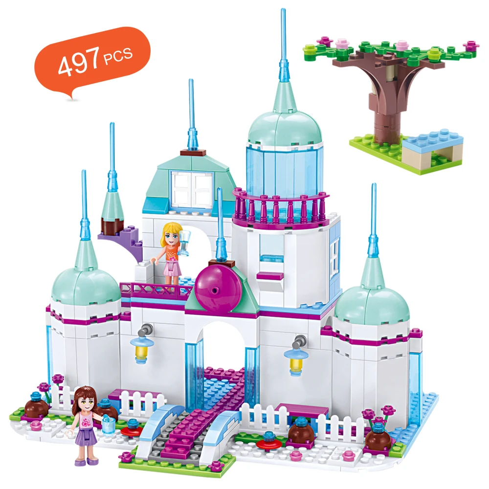 

497Pcs Castle Princess Bricks Series Figures Building Blocks Model Enlightenment Educational Toys Set for Children