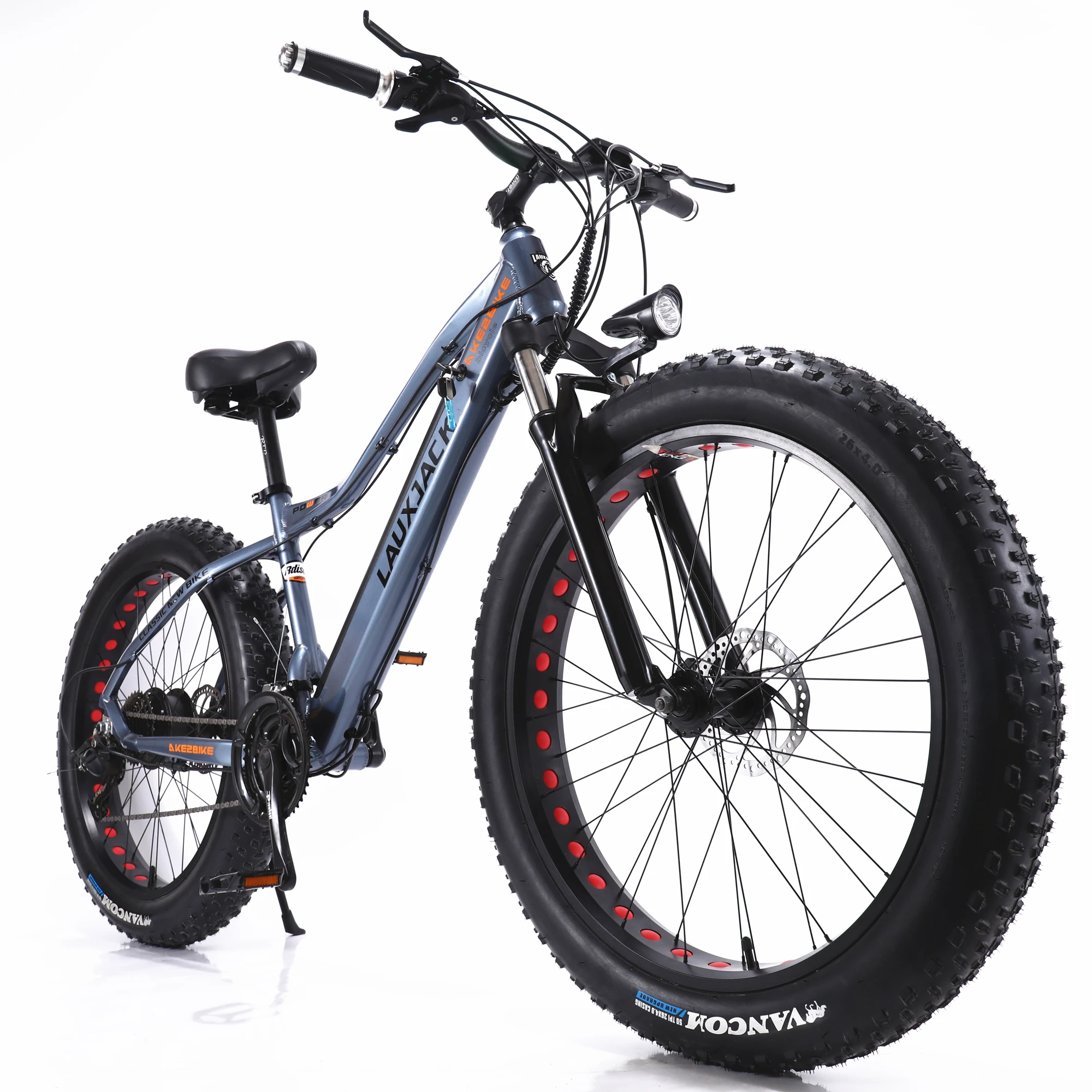 26 дюймов 350 Вт/500 Вт Высокое качество Мода 27 скоростей Электрический Снежный велосипед, амортизация Запираемая вилка, Смарт-метр, 26X4,0 жира шины
