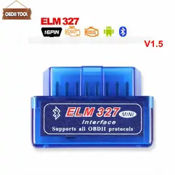 Высокое качество прошивки V1.5 Супер Мини ELM327 Bluetooth с pic1825k80 OBD2 инструмент диагностики ELM 327 V1.5 Bluetooth