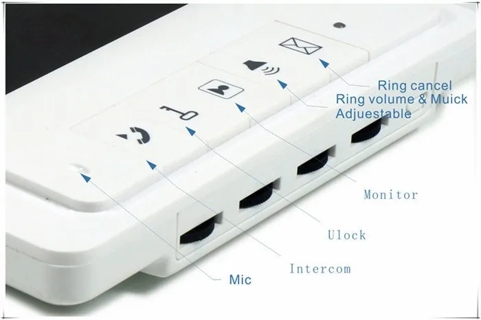 8 кнопок цветной видеодомофоны домофон системы s 7 lcd безопасности дверной Звонок для 7 квартиры + система контроля доступа + электронный