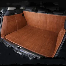 Полностью Покрытые деревянные зерна водонепроницаемый загрузки ковры прочный пользовательский багажник автомобиля коврики для Volkswagen Multivan Caravelle Passat B5 Touran