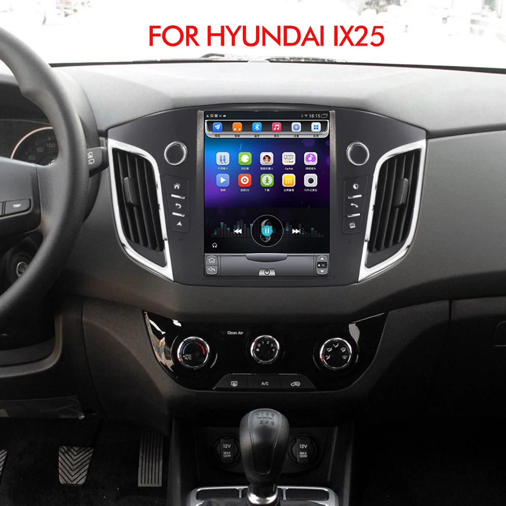 Best 4G Lte  Vertical screen android system multimedia video radio player for hyundai IX25 before 2018 years navigation stereo 3