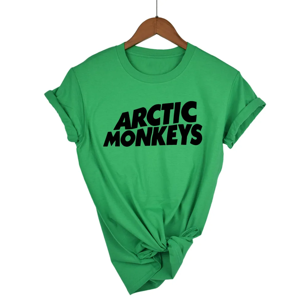 Arctic Monkeys звуковая волна Футболка Топ рок группа концертная-альбом Высокая футболка тенниска майка более размеры и 13 цветов - Цвет: green