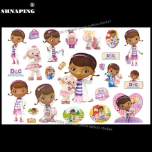 SHNAPIGN Toy Doctor Mcstuffins детская временная татуировка боди арт флэш