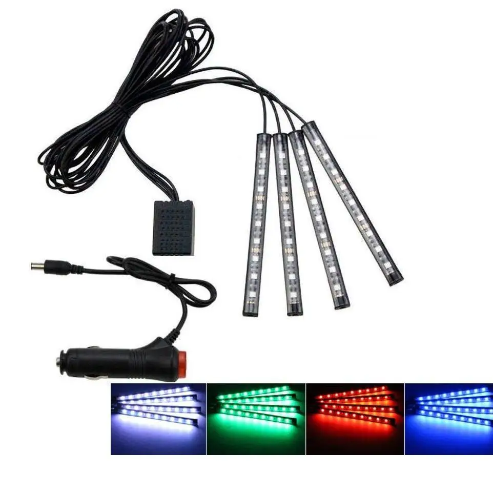 

Car LED 36SMD foot lamp ambient light voice control music lamp phone control lamp 5050 12 SMD 12V