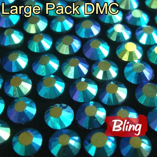 Black Jet AB Wholesale Large Packing Rhinestone Hot Fix Flatback DMC