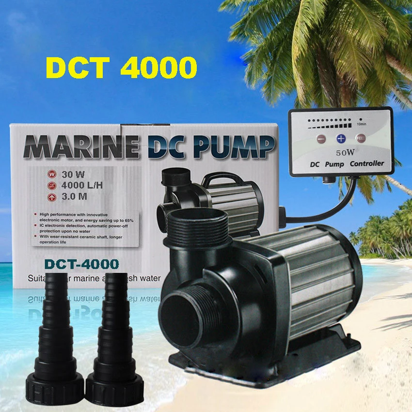 1pc DCT 4000 30W series variable flow DC aquarium pump marine freshwater controllable sitting